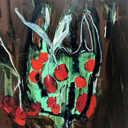 Cherries in Moms bag