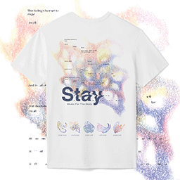Fleeting Colours "Stay" Graphic Tee