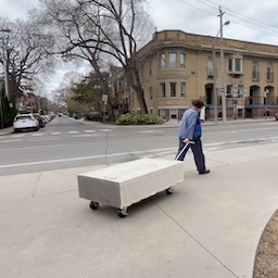 I'M TRYING TO TALK ABOUT GRIEF but with a swing a wagon and walking (video)