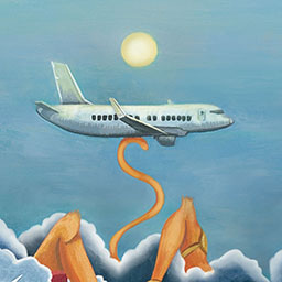 Lord Hanuman Fights Turbulent Cloudss