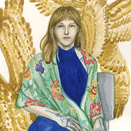 Self Portrait with Red Tail Hawk Wings
