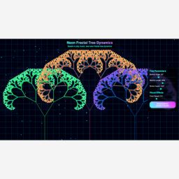 Neon Fractal Tree