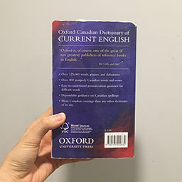 Typing the Oxford Canadian Dictionary of Current English from Z-A, backwards (ongoing work)